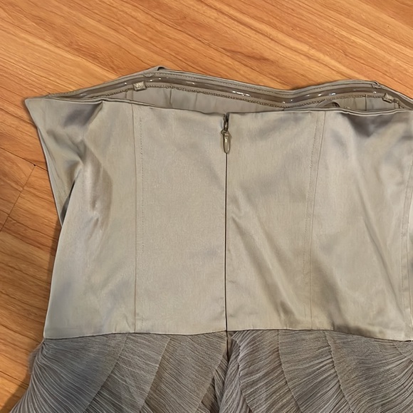 BCBGMaxAzria Strapless Dress Hazelnut Sz 12 - Picture 6 of 15